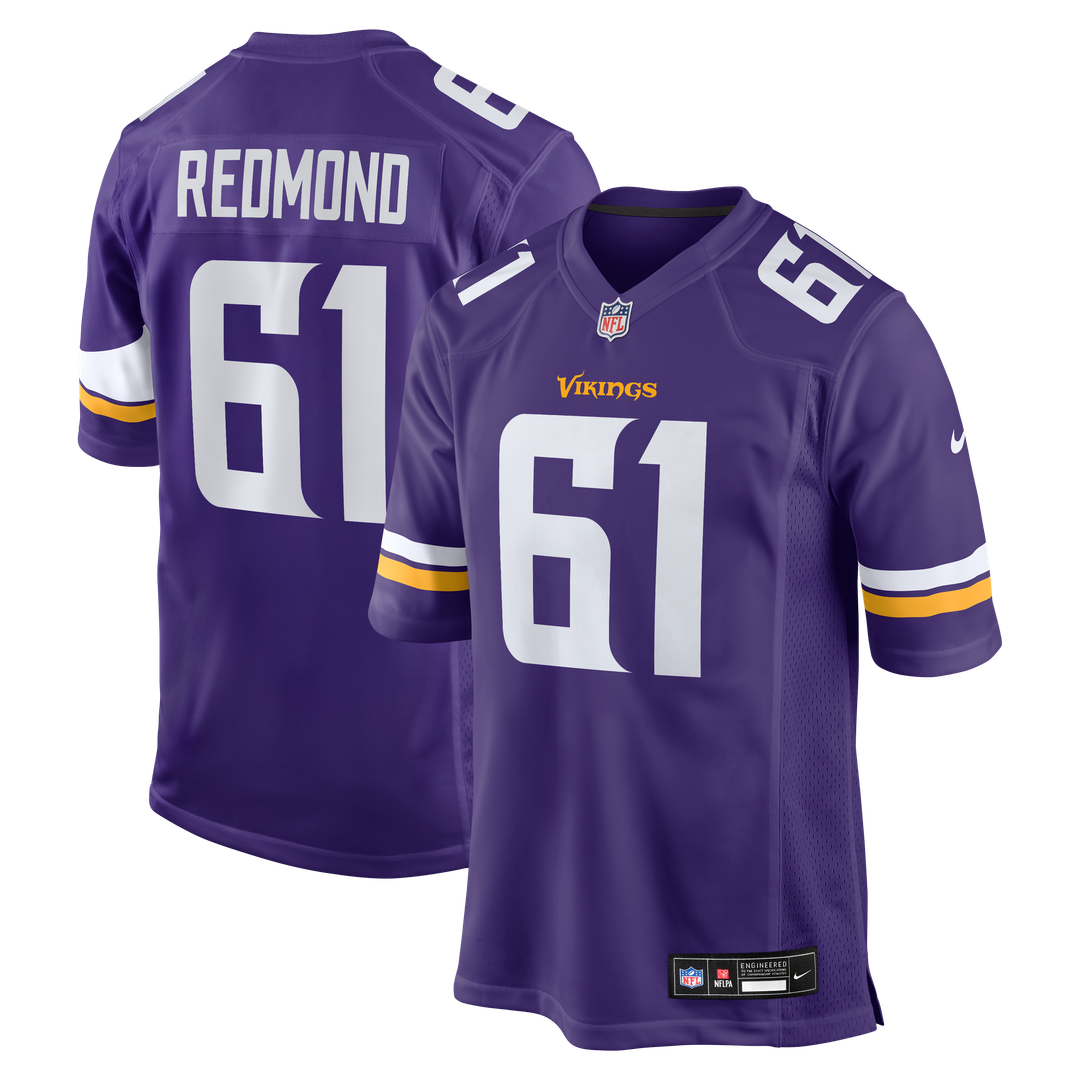 Jalen Redmond Minnesota Vikings Nike Game Jersey - Purple Official NFL Team Apparel Football Fan Gear