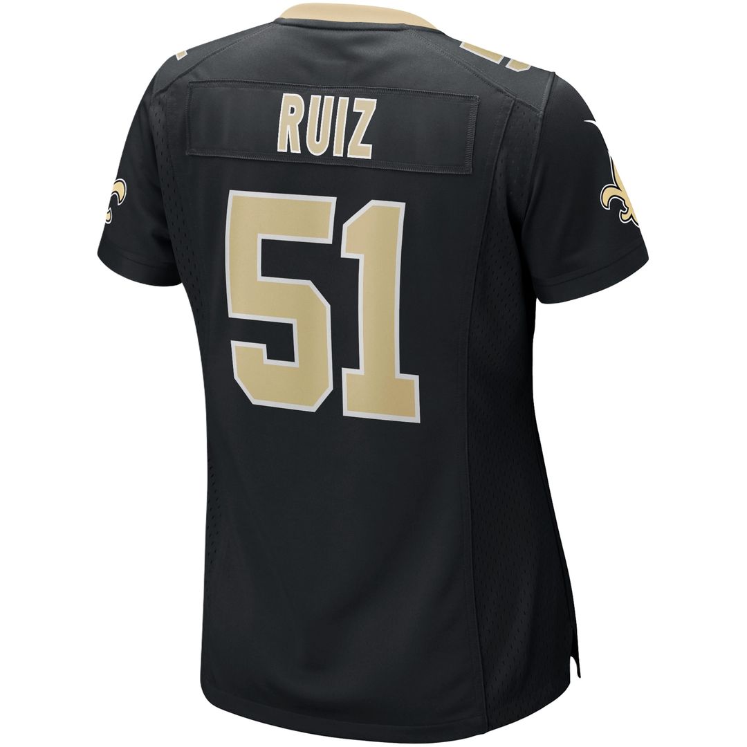 Cesar Ruiz New Orleans Saints Nike Women's Game Jersey - Black Official NFL Team Apparel Football Fan Gear