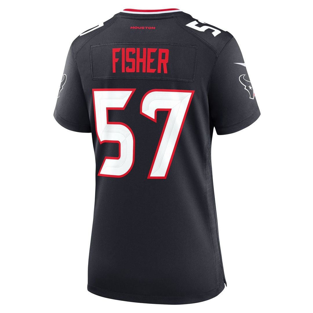 Blake Fisher Houston Texans Nike Women's Team Game Jersey - Navy Official NFL Team Apparel Football Fan Gear