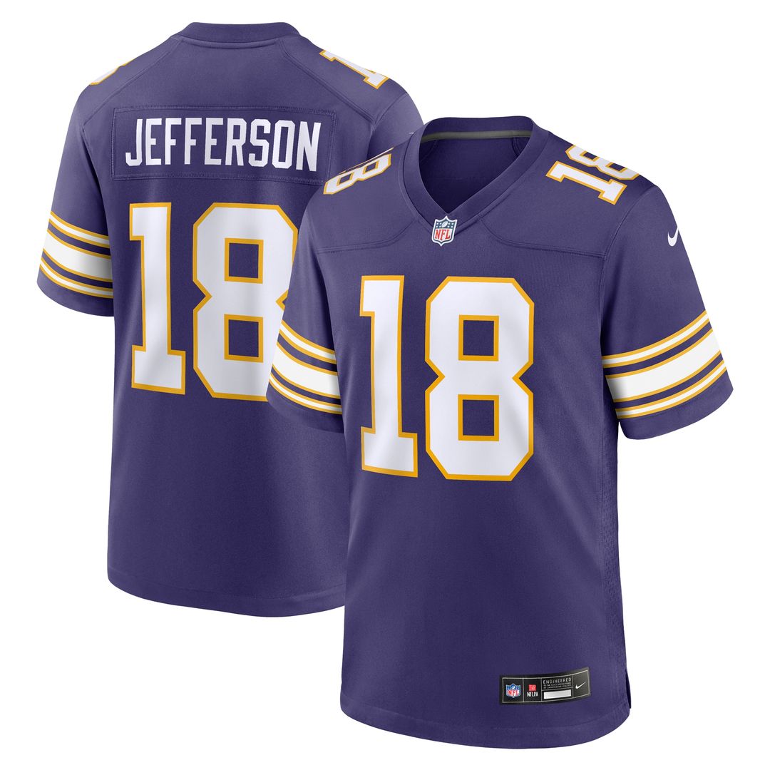 Justin Jefferson Minnesota Vikings Nike Alternate Game Player Jersey - White Official NFL Team Apparel Football Fan Gear
