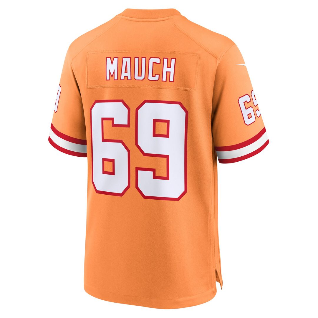 Cody Mauch Tampa Bay Buccaneers Nike Alternate Game Jersey - Orange Official NFL Team Apparel Football Fan Gear