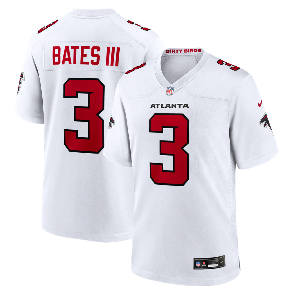 Jessie Bates III Atlanta Falcons Nike Game Jersey - White Official NFL Team Apparel Football Fan Gear