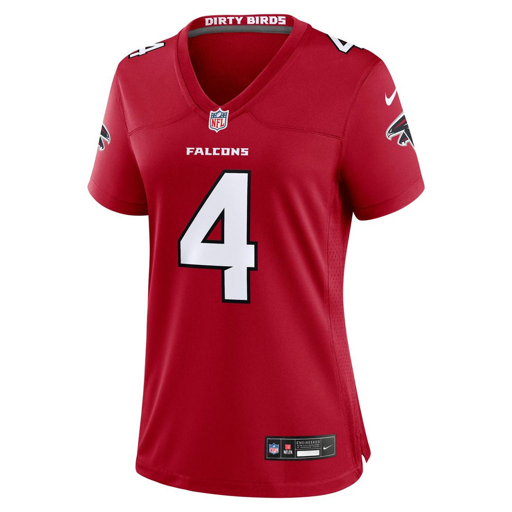 Jahan Dotson Atlanta Falcons Nike Women's Team Game Jersey - Red Official NFL Team Apparel Football Fan Gear