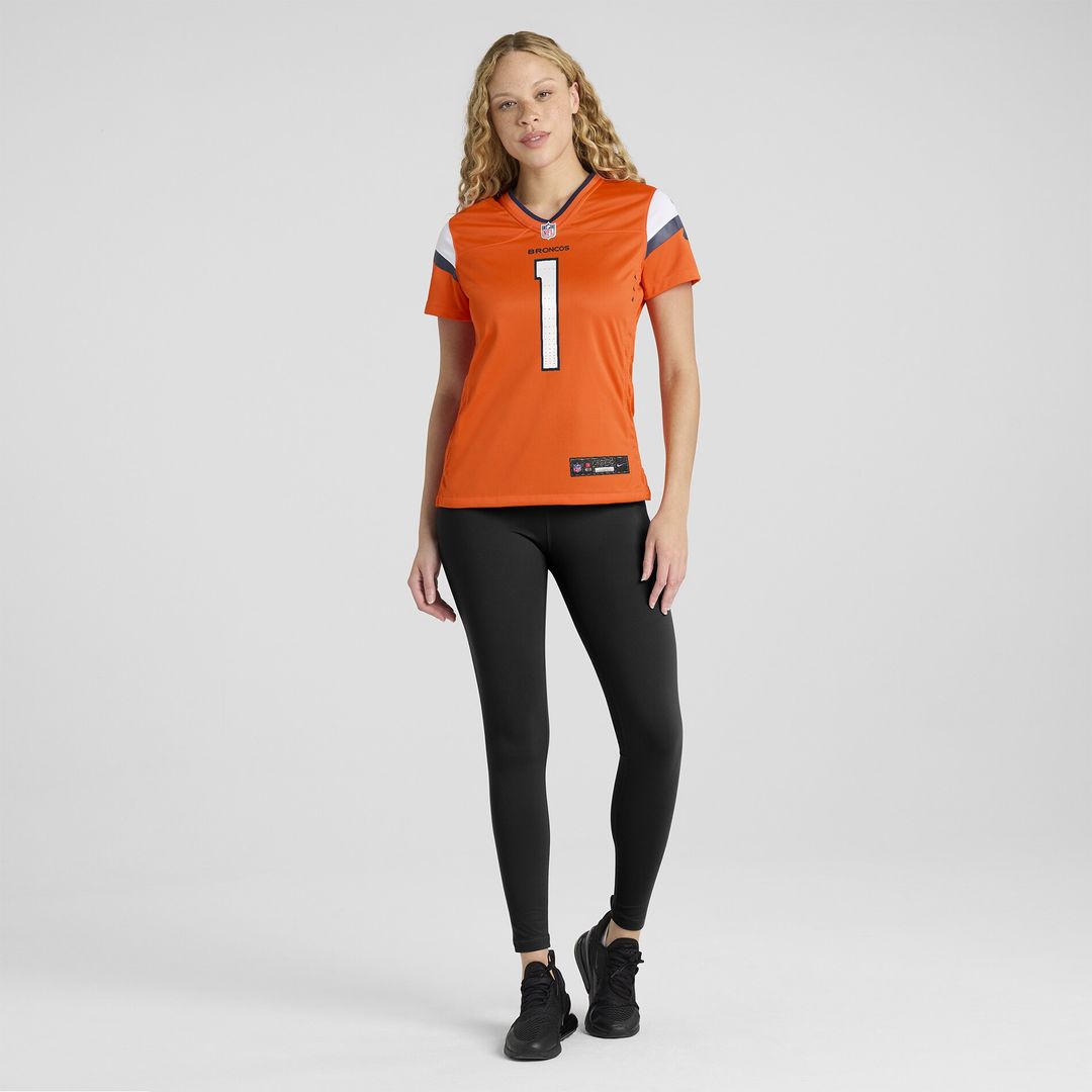 Evan Engram Denver Broncos Nike Women's Team Game Jersey - Orange Official NFL Team Apparel Football Fan Gear