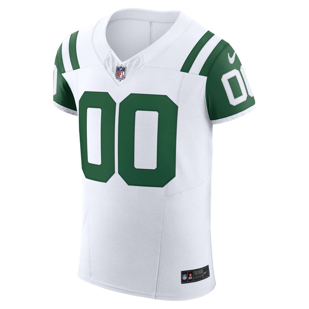 New York Jets Nike Vapor F.U.S.E. Elite Custom Jersey - White Official NFL Team Apparel Football Fan Gear