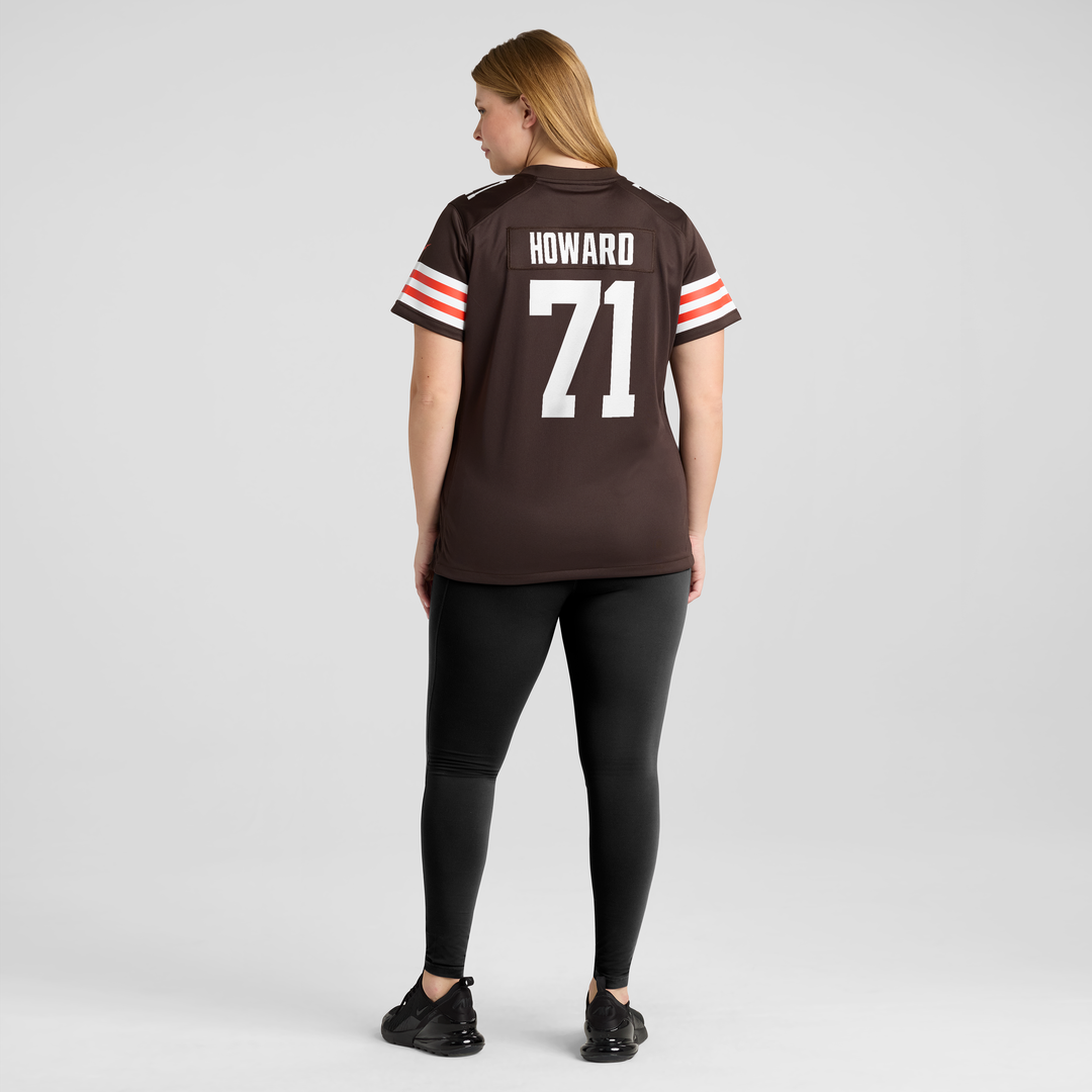 Tytus Howard Cleveland Browns Nike Women's Team Game Jersey - Brown Official NFL Team Apparel Football Fan Gear