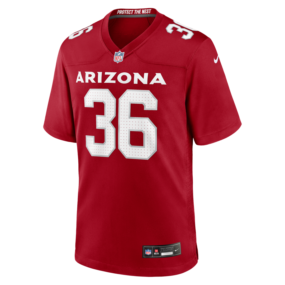 Kitan Crawford Arizona Cardinals Nike Team Game Jersey - Cardinal Official NFL Team Apparel Football Fan Gear