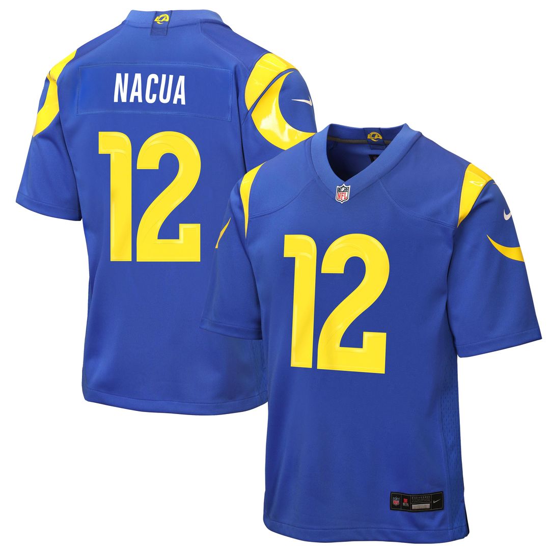 Puka Nacua Los Angeles Rams Nike Youth Game Jersey - Royal Official NFL Team Apparel Football Fan Gear
