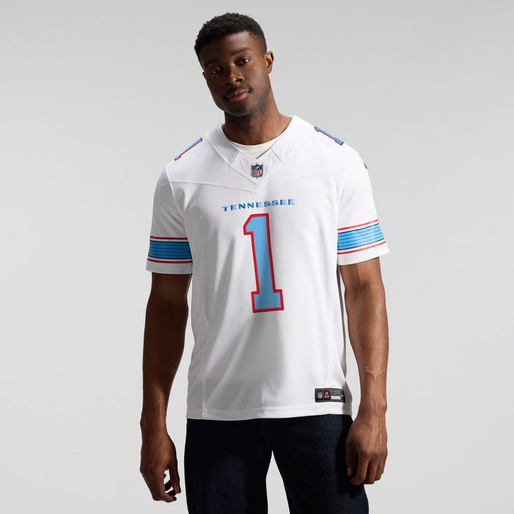 Cameron Ward Tennessee Titans Nike Vapor F.U.S.E. Stitched Limited Jersey - White Official NFL Team Apparel Football Fan Gear