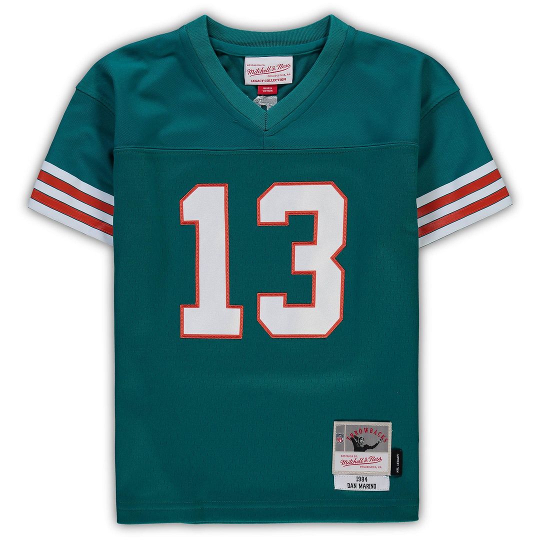 Dan Marino Miami Dolphins Mitchell & Ness Male Preschool 1984 Retired Legacy Jersey - Aqua Official NFL Team Apparel Football Fan Gear
