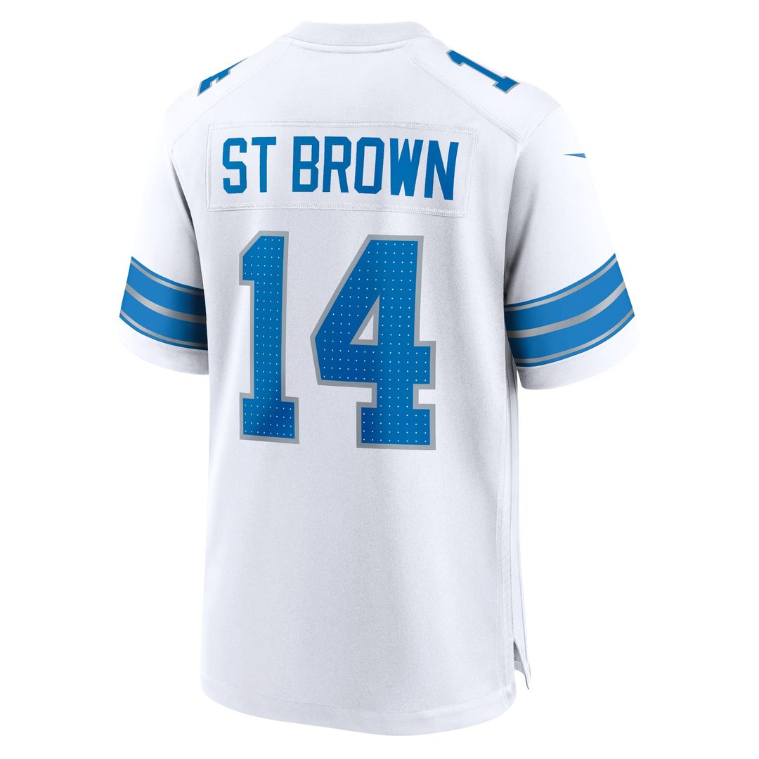 Amon-Ra St. Brown Detroit Lions Nike 2nd Alternate Game Jersey - Black Official NFL Team Apparel Football Fan Gear