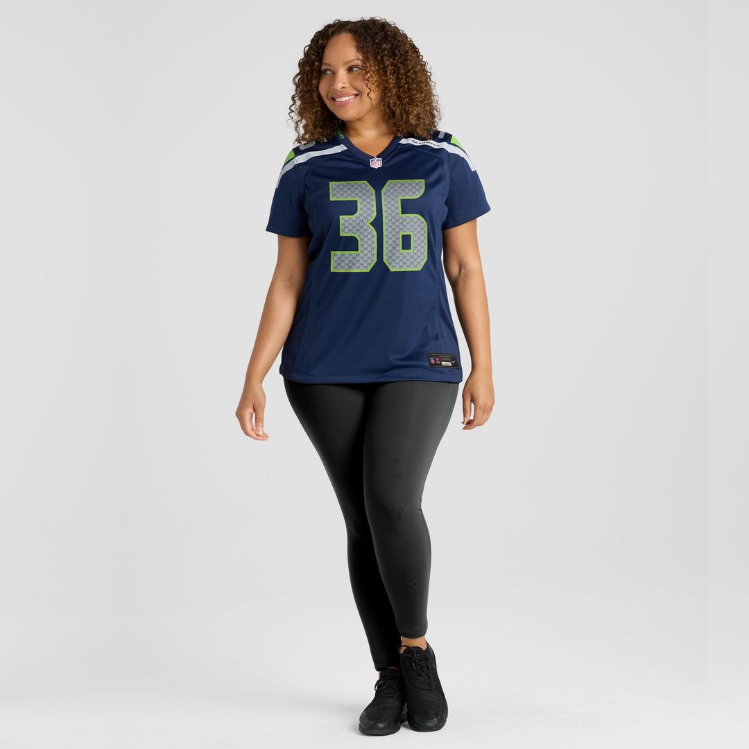 George Holani Seattle Seahawks Nike Women's Team Game Jersey - College Navy Official NFL Team Apparel Football Fan Gear