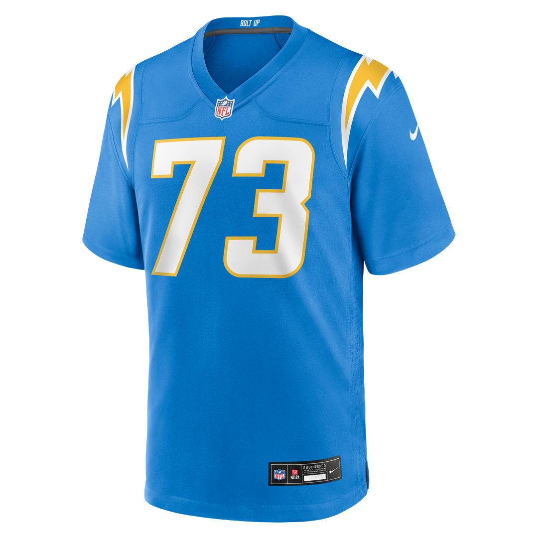 Mekhi Becton Los Angeles Chargers Nike Team Game Jersey - Powder Blue Official NFL Team Apparel Football Fan Gear