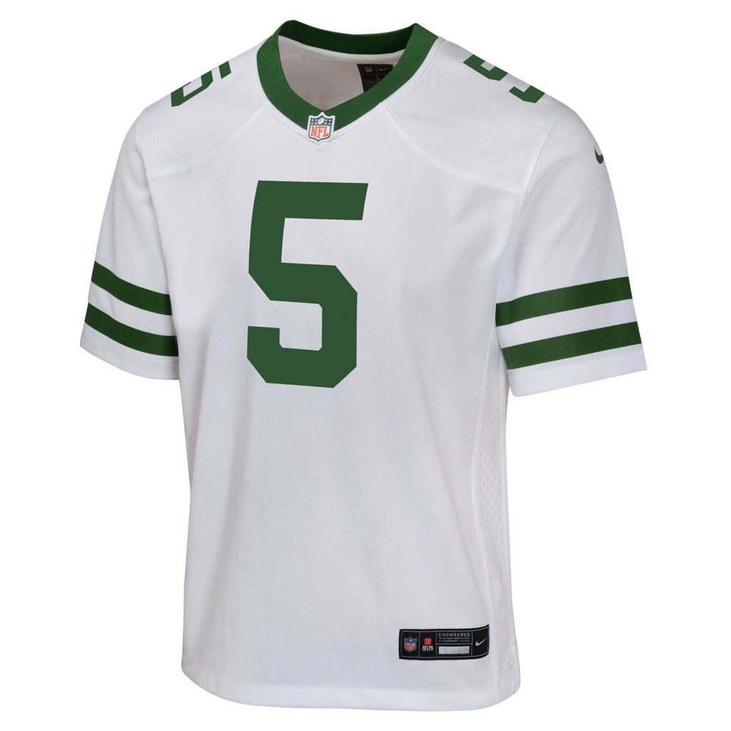 Garrett Wilson New York Jets Nike Youth Game Jersey - White Official NFL Team Apparel Football Fan Gear