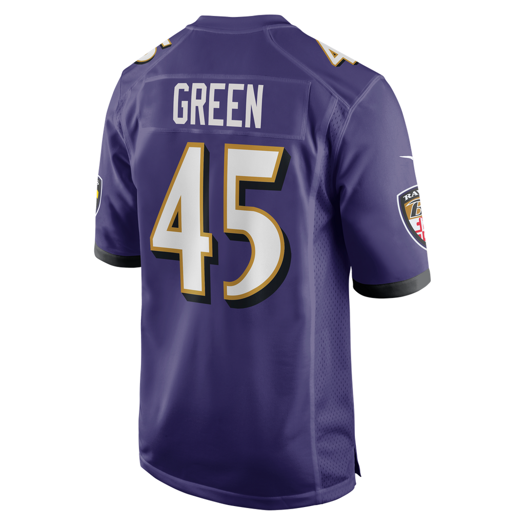 Mike Green Baltimore Ravens Nike Team Game Jersey - Purple Official NFL Team Apparel Football Fan Gear