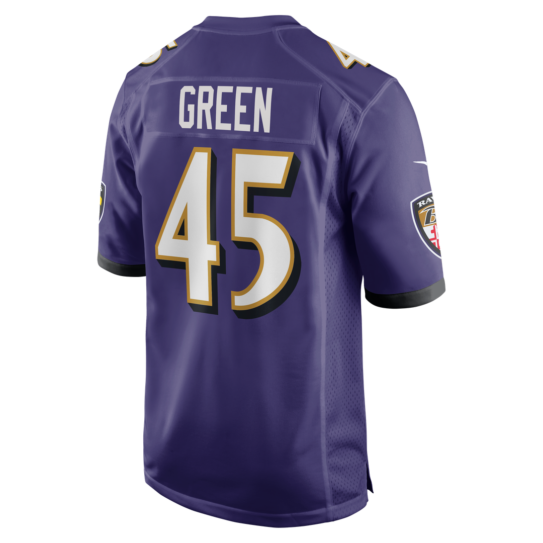 Mike Green Baltimore Ravens Nike Team Game Jersey - Purple Official NFL Team Apparel Football Fan Gear
