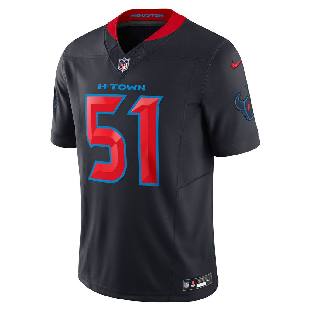 Will Anderson Jr. Houston Texans Nike 2nd Alternate Vapor F.U.S.E. Limited Jersey - Navy Official NFL Team Apparel Football Fan Gear