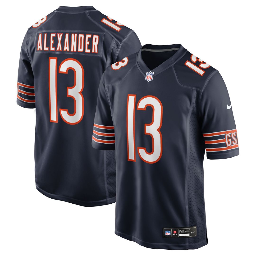 Maurice Alexander Chicago Bears Nike Team Game Jersey - Navy Official NFL Team Apparel Football Fan Gear