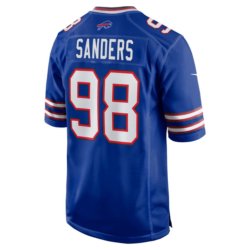 T.J. Sanders Buffalo Bills Nike Team Game Jersey - Royal Official NFL Team Apparel Football Fan Gear