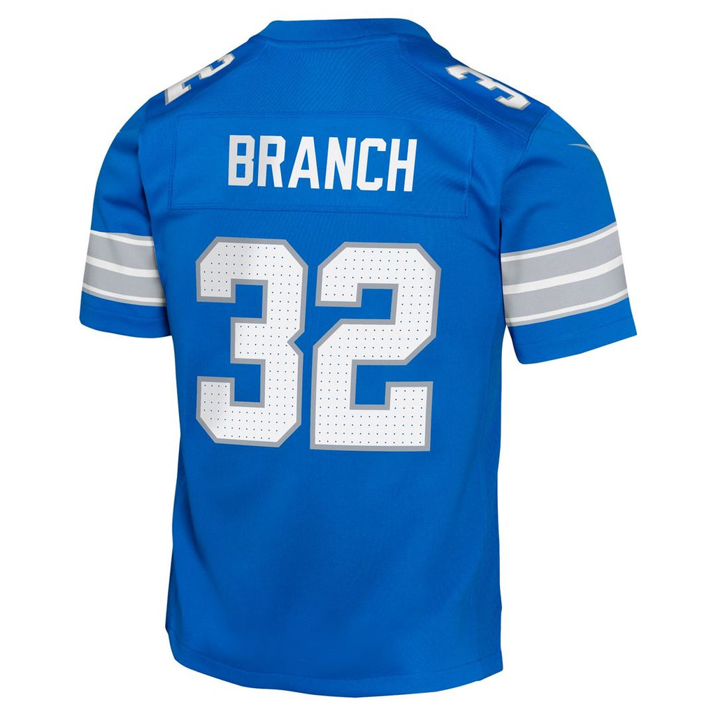 Brian Branch Detroit Lions Nike Youth Game Jersey - Blue Official NFL Team Apparel Football Fan Gear