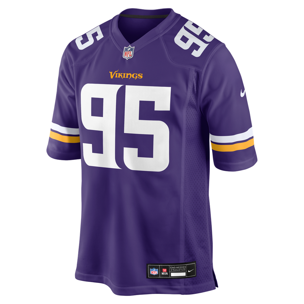 Caleb Banks Minnesota Vikings Nike 2026 NFL Draft First Round Pick No. 18 Team Game Jersey - Purple Official NFL Team Apparel Football Fan Gear