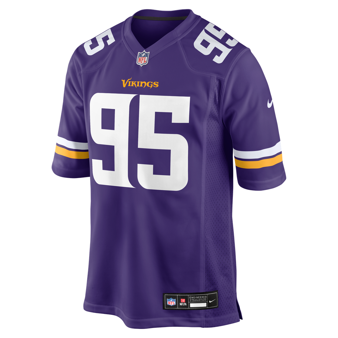 Caleb Banks Minnesota Vikings Nike 2026 NFL Draft First Round Pick No. 18 Team Game Jersey - Purple Official NFL Team Apparel Football Fan Gear