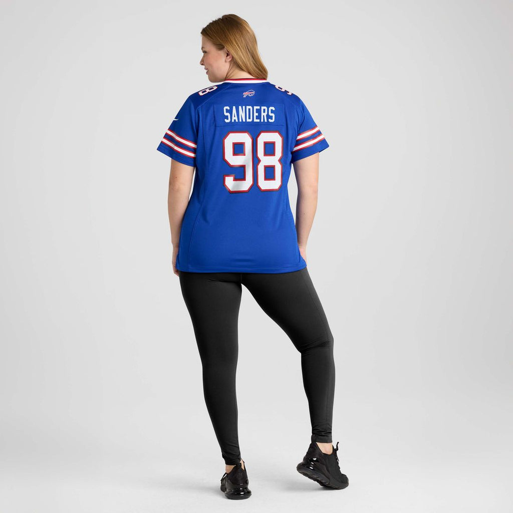 T.J. Sanders Buffalo Bills Nike Women's Team Game Jersey - Royal Official NFL Team Apparel Football Fan Gear