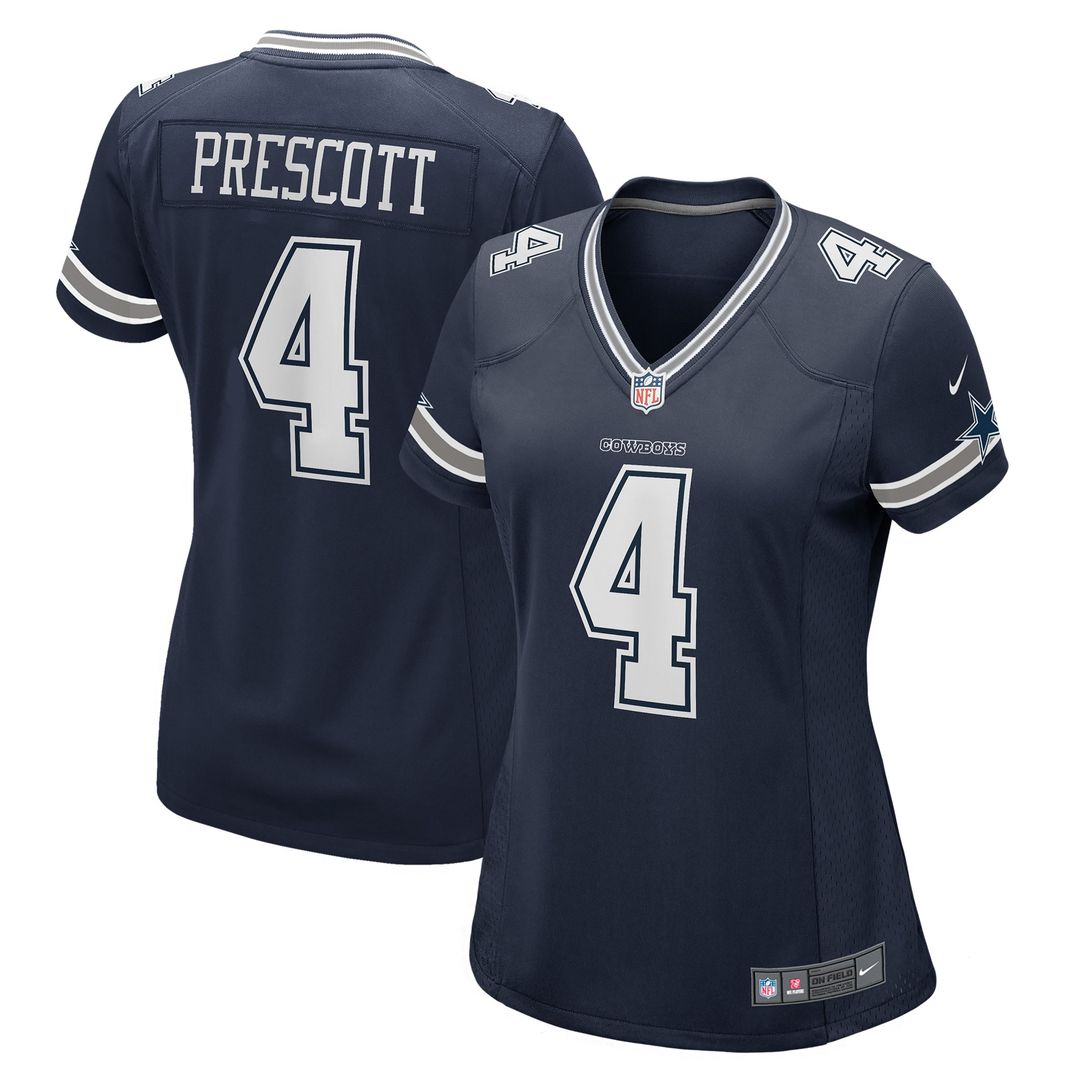 Dak Prescott Dallas Cowboys Nike Women's Game Team Jersey - Navy Official NFL Team Apparel Football Fan Gear