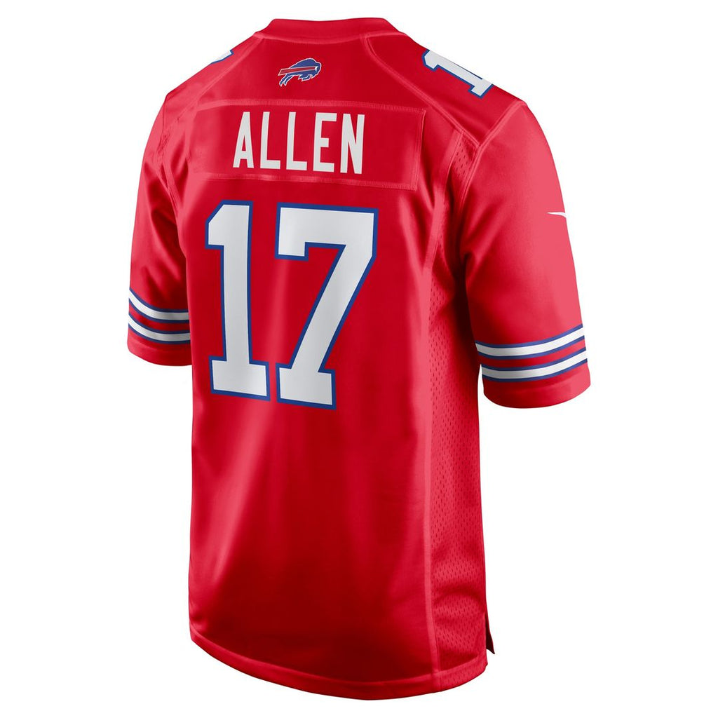 Josh Allen Buffalo Bills Nike Alternate Game Jersey - Red Official NFL Team Apparel Football Fan Gear