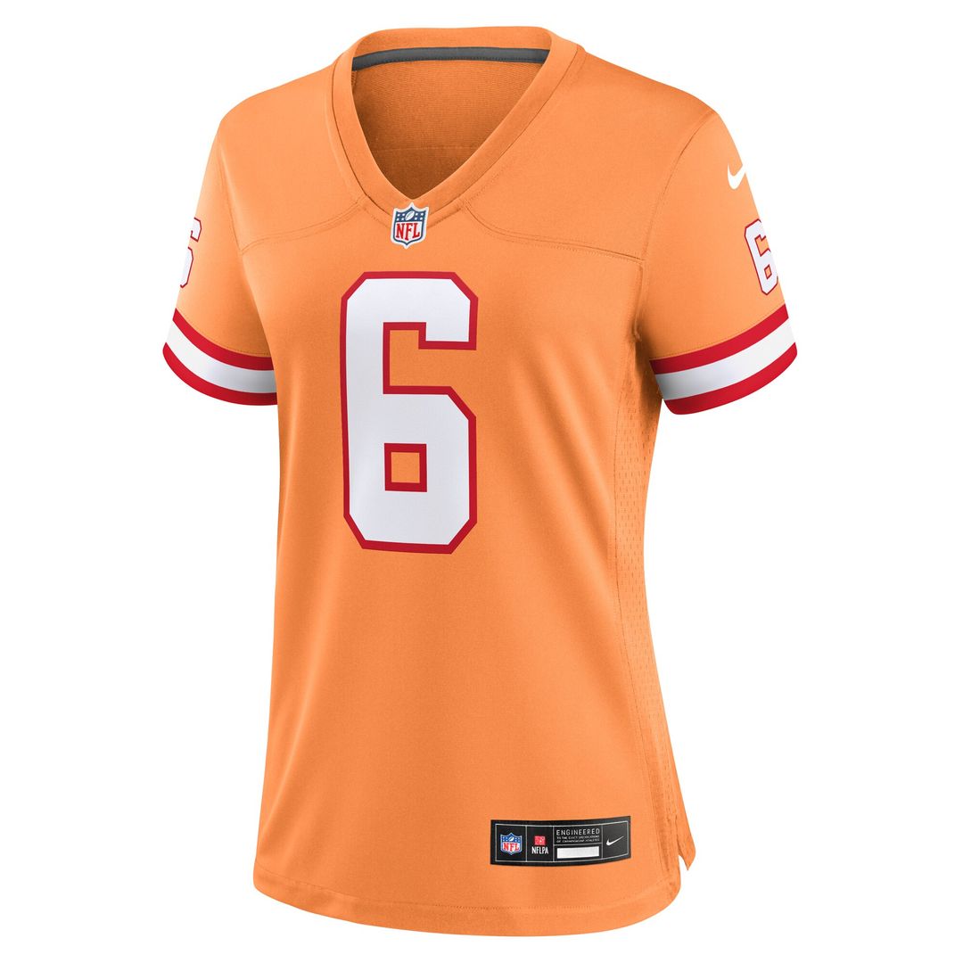 Baker Mayfield Tampa Bay Buccaneers Nike Women's Throwback Game Jersey - Orange Official NFL Team Apparel Football Fan Gear