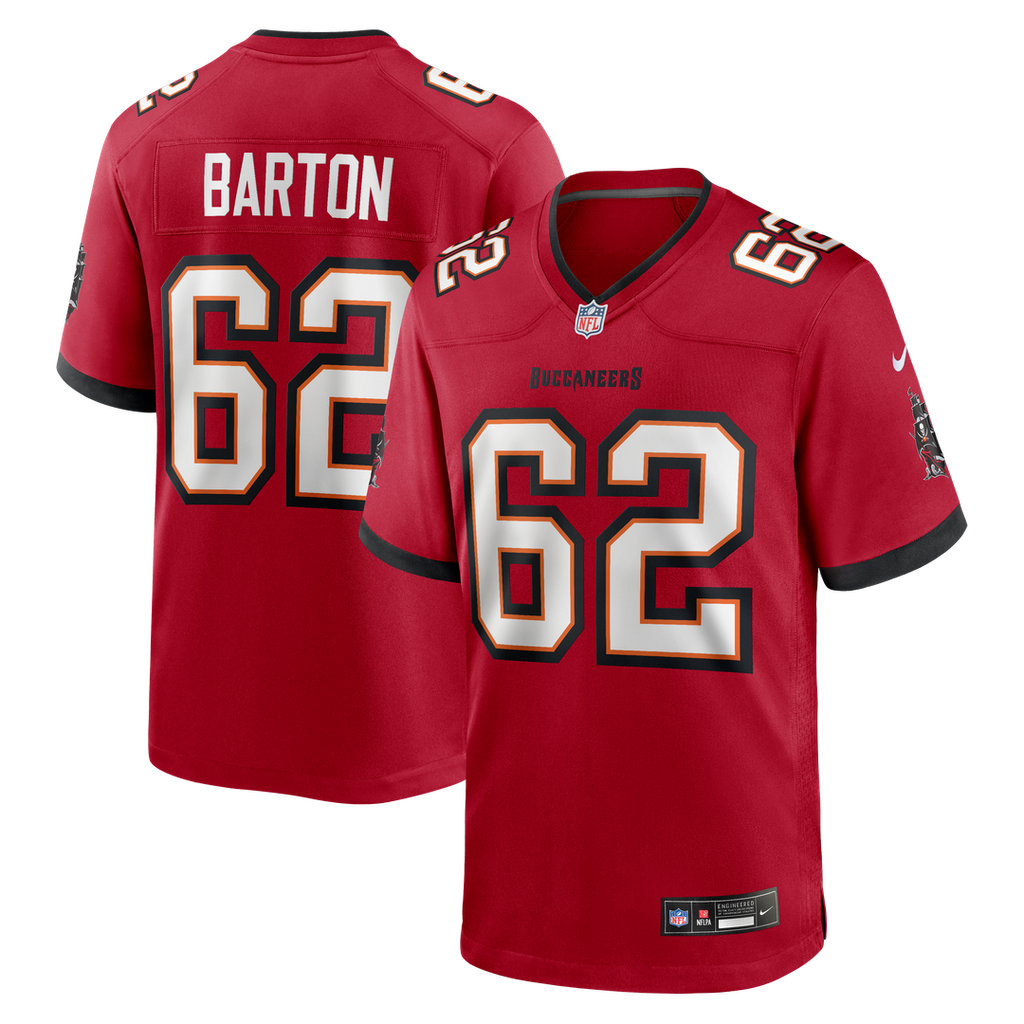 Graham Barton Tampa Bay Buccaneers Nike Player Game Jersey - Red Official NFL Team Apparel Football Fan Gear