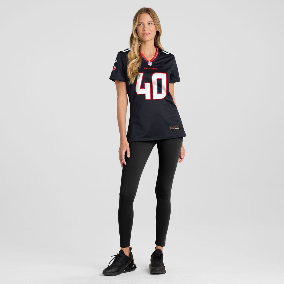 Austin Brinkman Houston Texans Nike Women's Team Game Jersey - Navy Official NFL Team Apparel Football Fan Gear