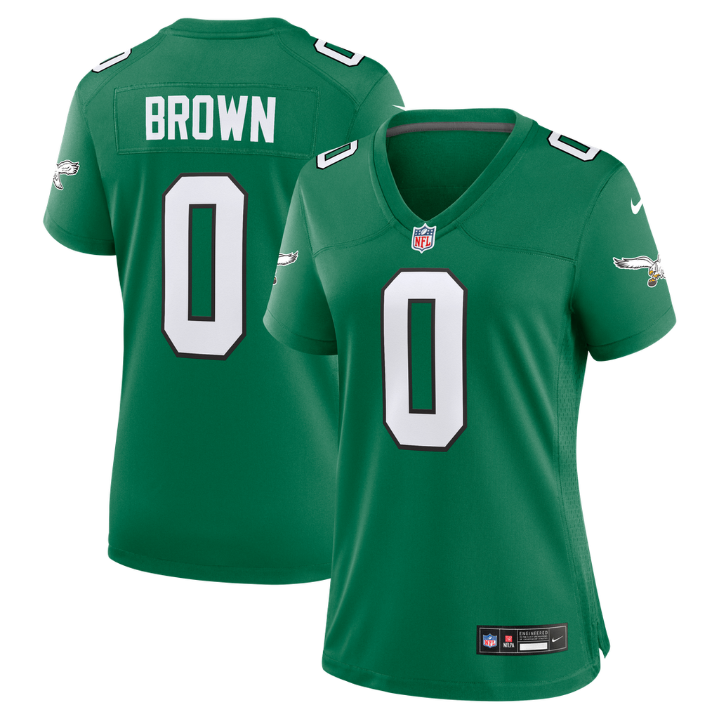 Marquise Brown Philadelphia Eagles Nike Women's Alternate Game Jersey - Kelly Green Official NFL Team Apparel Football Fan Gear