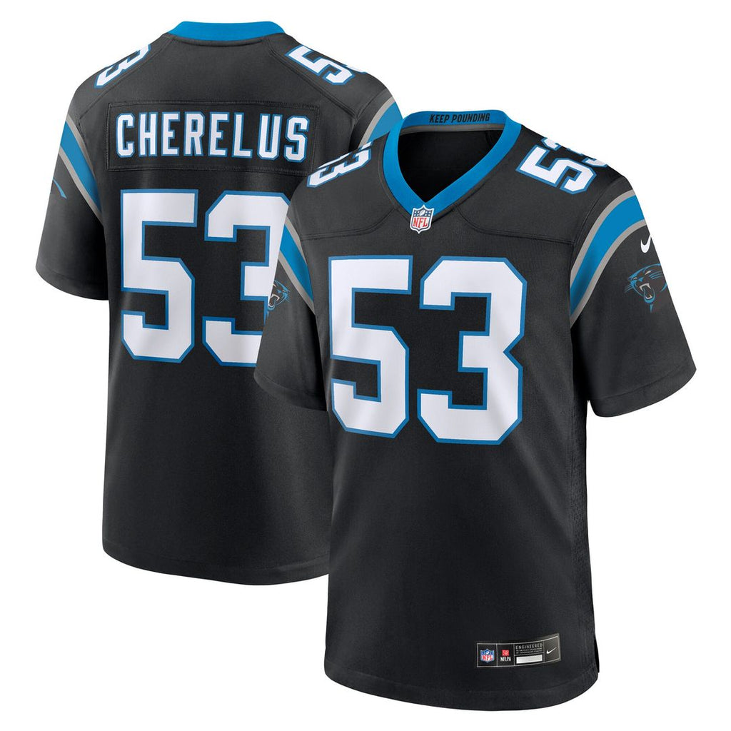 Claudin Cherelus Carolina Panthers Nike Team Game Jersey - Black Official NFL Team Apparel Football Fan Gear
