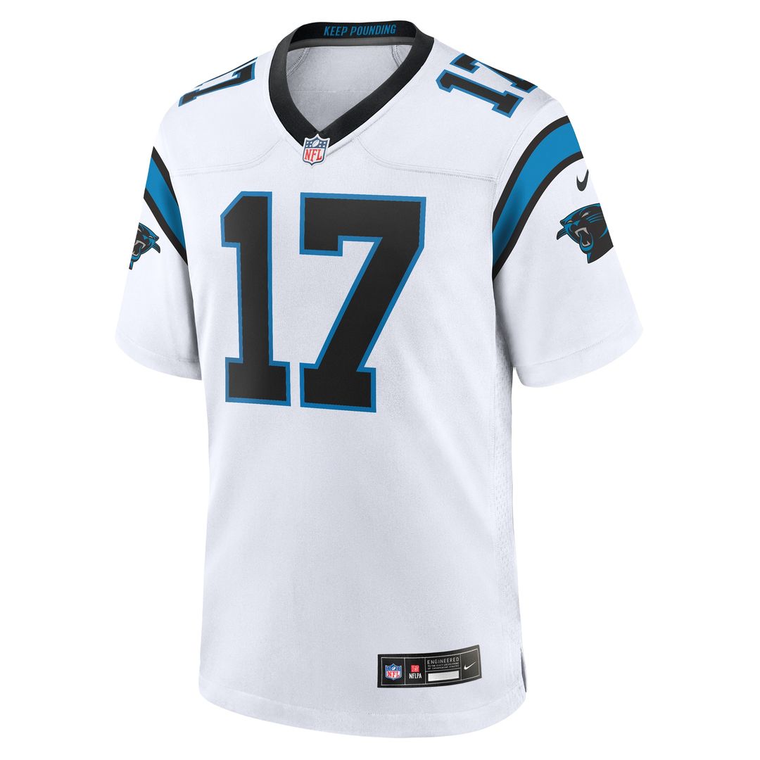 Xavier Legette Carolina Panthers Nike Game Jersey - White Official NFL Team Apparel Football Fan Gear