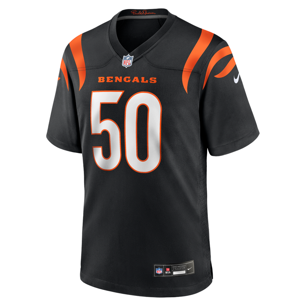 Shaka Heyward Cincinnati Bengals Nike Team Game Jersey - Black Official NFL Team Apparel Football Fan Gear