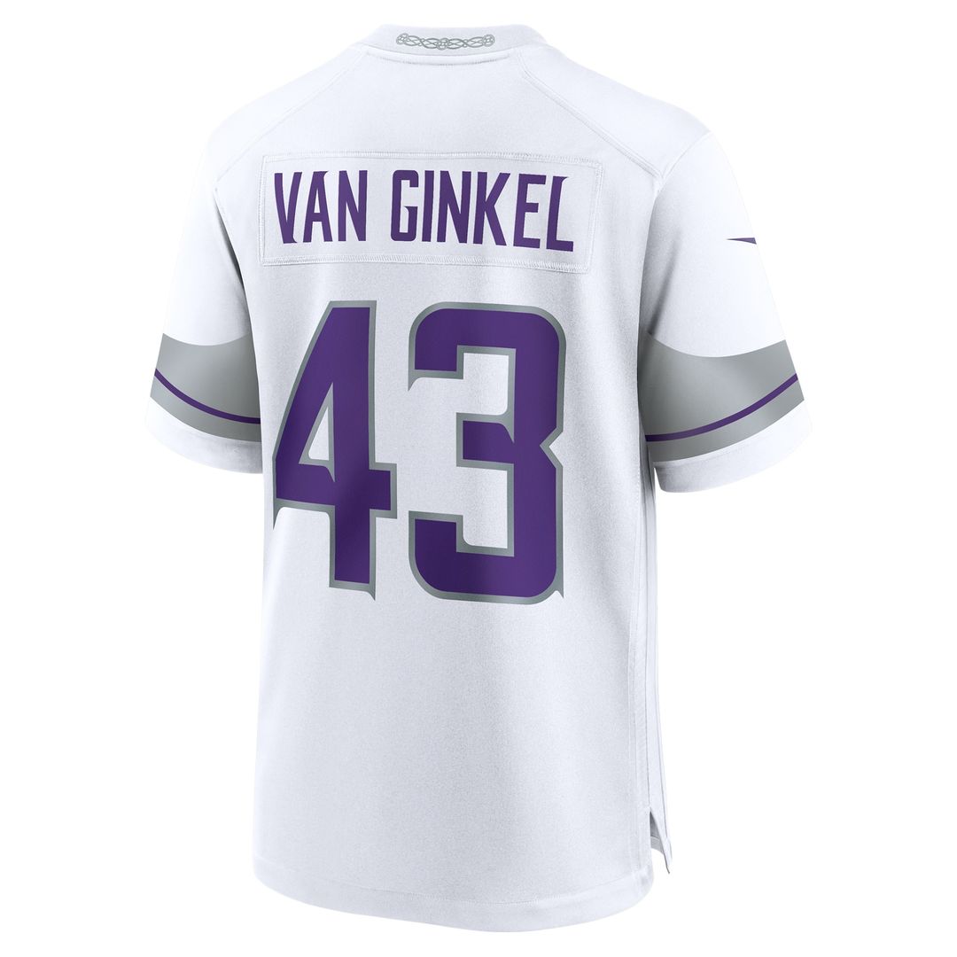 Andrew Van Ginkel Minnesota Vikings Nike Team Game Jersey - Purple Official NFL Team Apparel Football Fan Gear