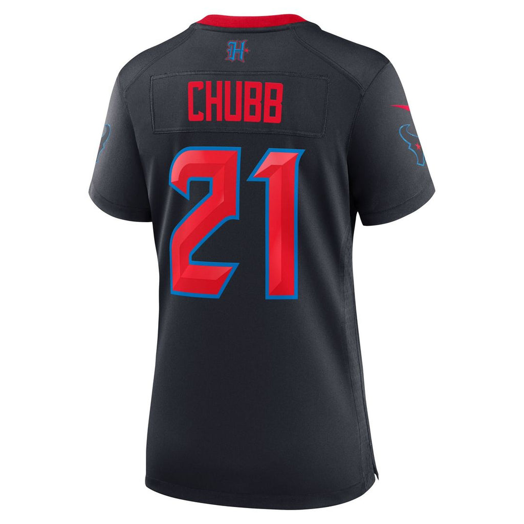Nick Chubb Houston Texans Nike Women's Game Jersey - Navy Official NFL Team Apparel Football Fan Gear