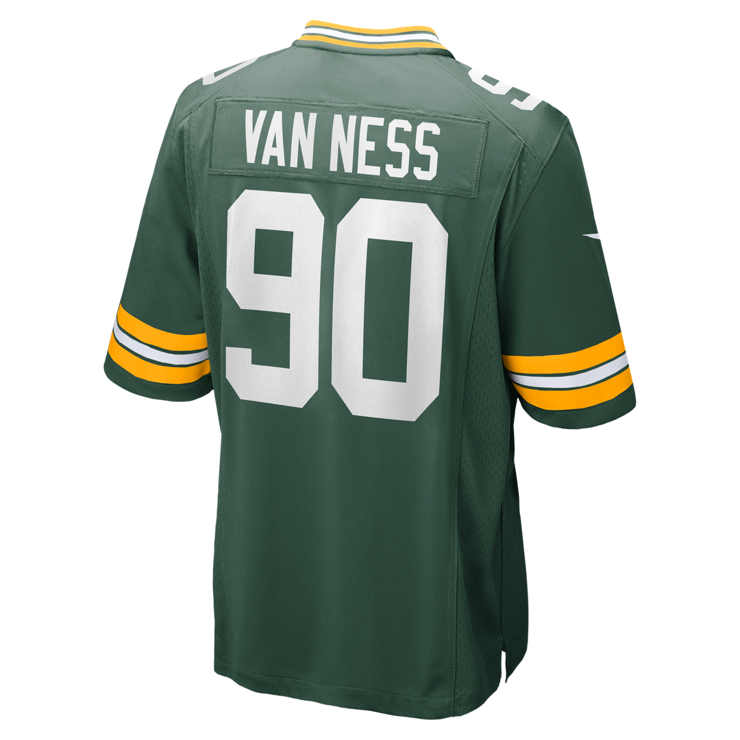 Lukas Van Ness Green Bay Packers Nike Game Jersey - Green Official NFL Team Apparel Football Fan Gear