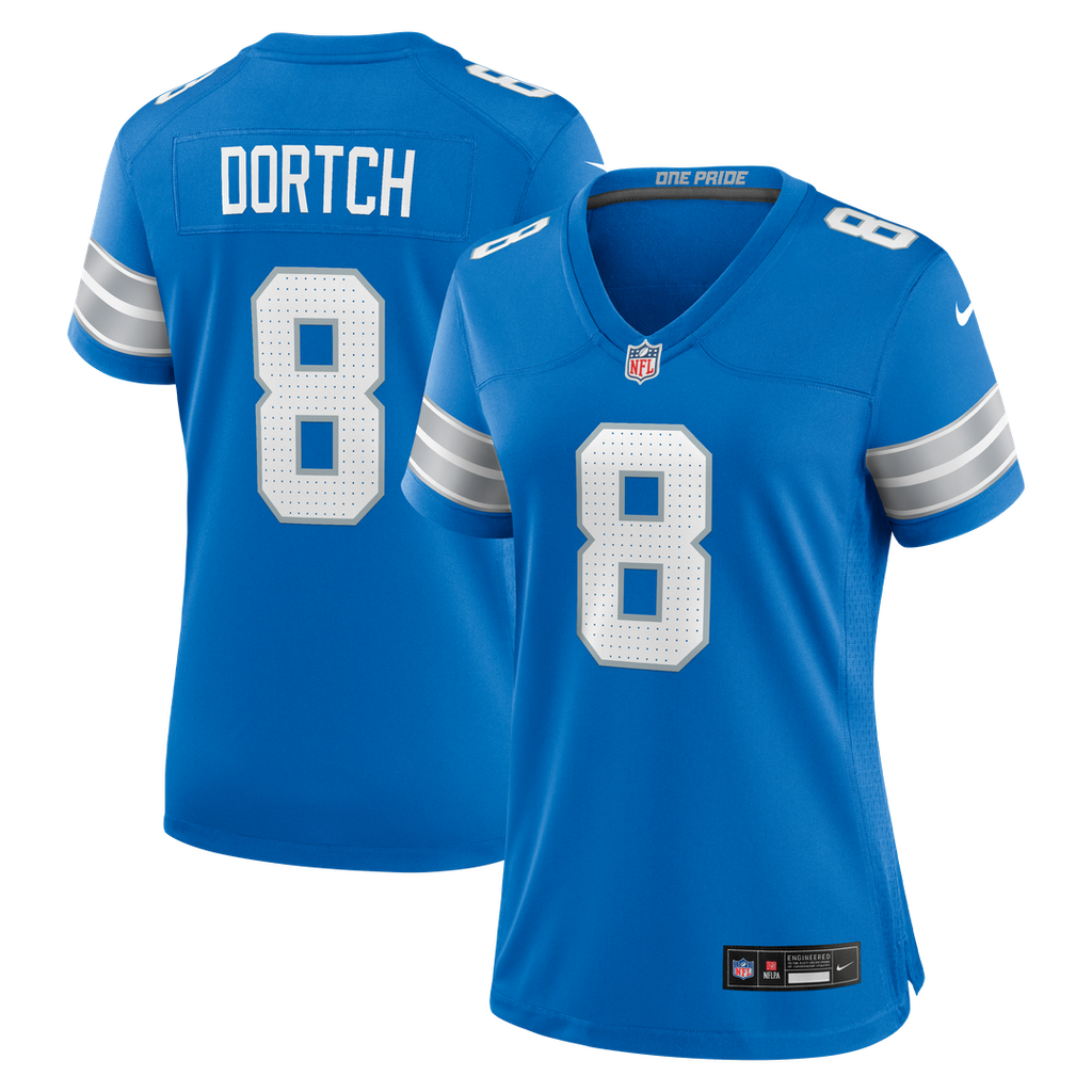 Greg Dortch Detroit Lions Nike Women's Team Game Jersey - Blue Official NFL Team Apparel Football Fan Gear