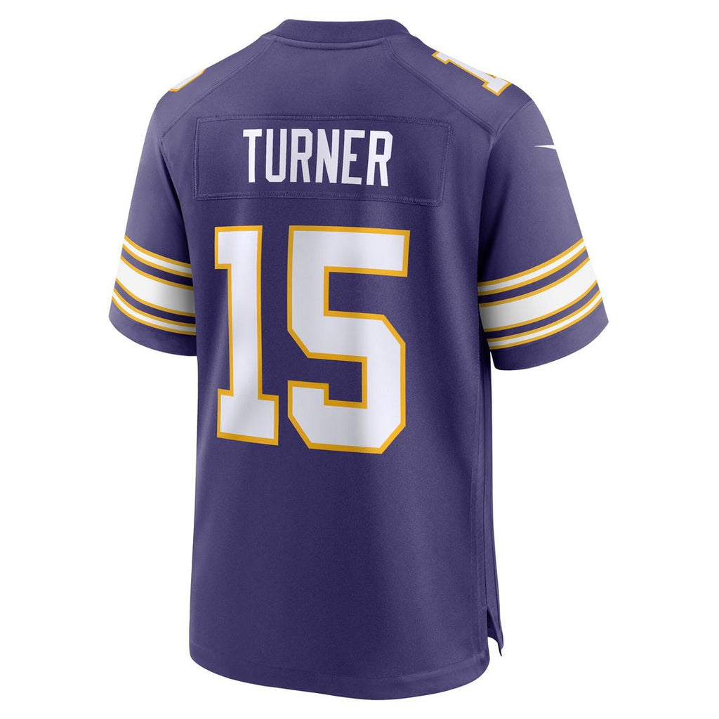 Dallas Turner Minnesota Vikings Nike Alternate Game Jersey - Purple Official NFL Team Apparel Football Fan Gear