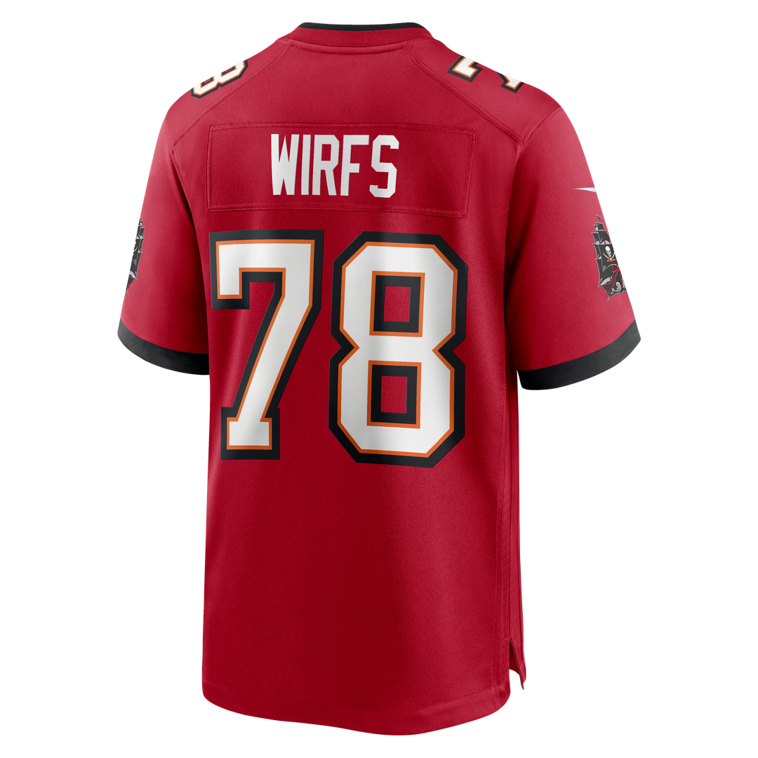 Tristan Wirfs Tampa Bay Buccaneers Nike Alternate Game Jersey - Orange Official NFL Team Apparel Football Fan Gear