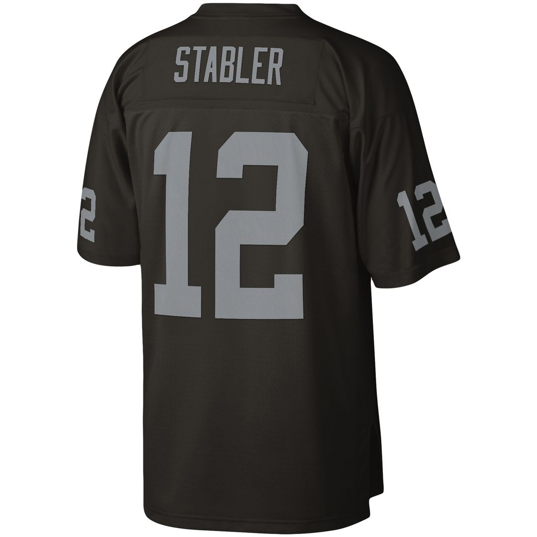 Ken Stabler Las Vegas Raiders Mitchell & Ness Legacy Replica Jersey - Black Official NFL Team Apparel Football Fan Gear