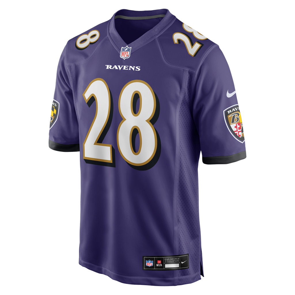 Taven Bryan Baltimore Ravens Nike Team Game Jersey - Purple Official NFL Team Apparel Football Fan Gear