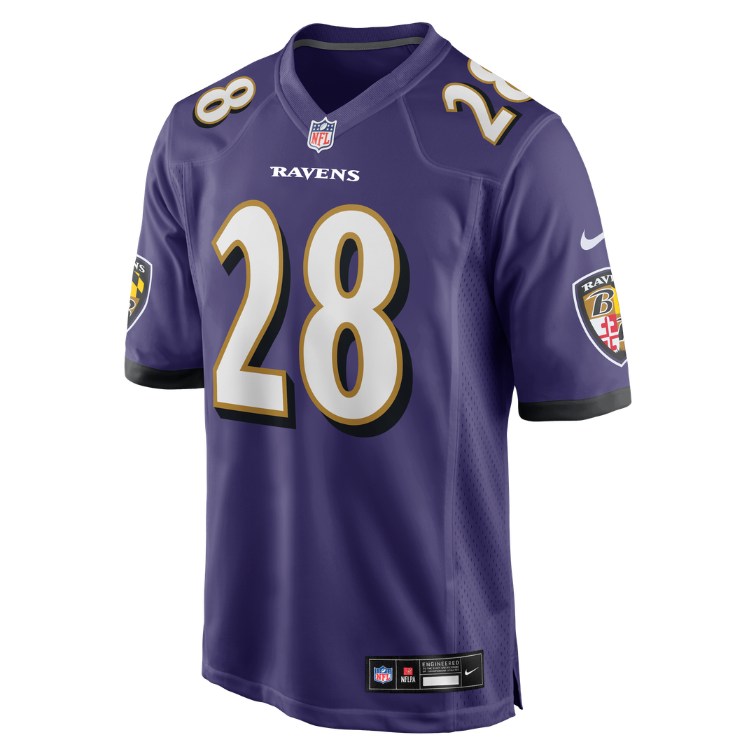 Taven Bryan Baltimore Ravens Nike Team Game Jersey - Purple Official NFL Team Apparel Football Fan Gear