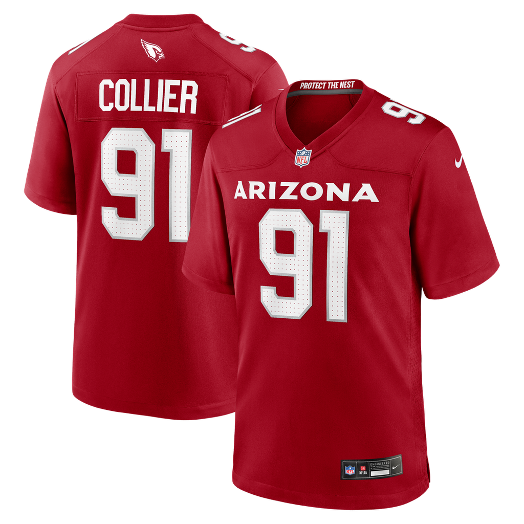 L.J. Collier Arizona Cardinals Nike Team Game Jersey - Cardinal Official NFL Team Apparel Football Fan Gear