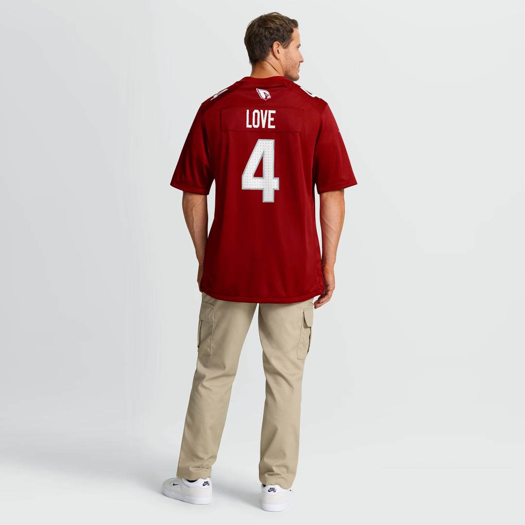 Jeremiyah Love Arizona Cardinals Nike 2026 NFL Draft First Round Pick No. 3 Team Game Jersey - Cardinal Official NFL Team Apparel Football Fan Gear