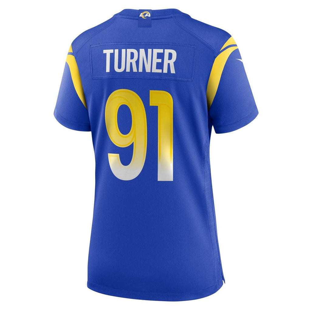 Kobie Turner Los Angeles Rams Nike Women's Home Game Jersey - Royal Official NFL Team Apparel Football Fan Gear