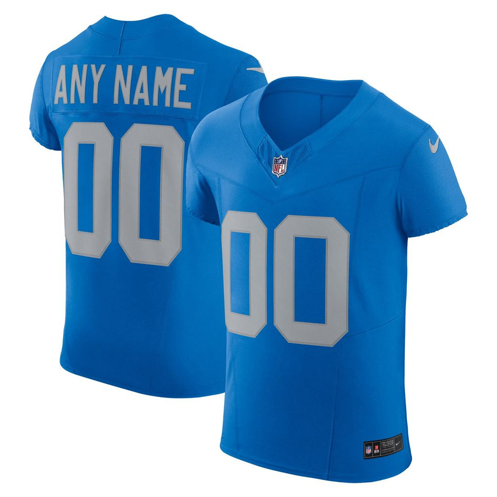 Detroit Lions Nike Alternate Vapor F.U.S.E. Elite Custom Jersey - Blue Official NFL Team Apparel Football Fan Gear