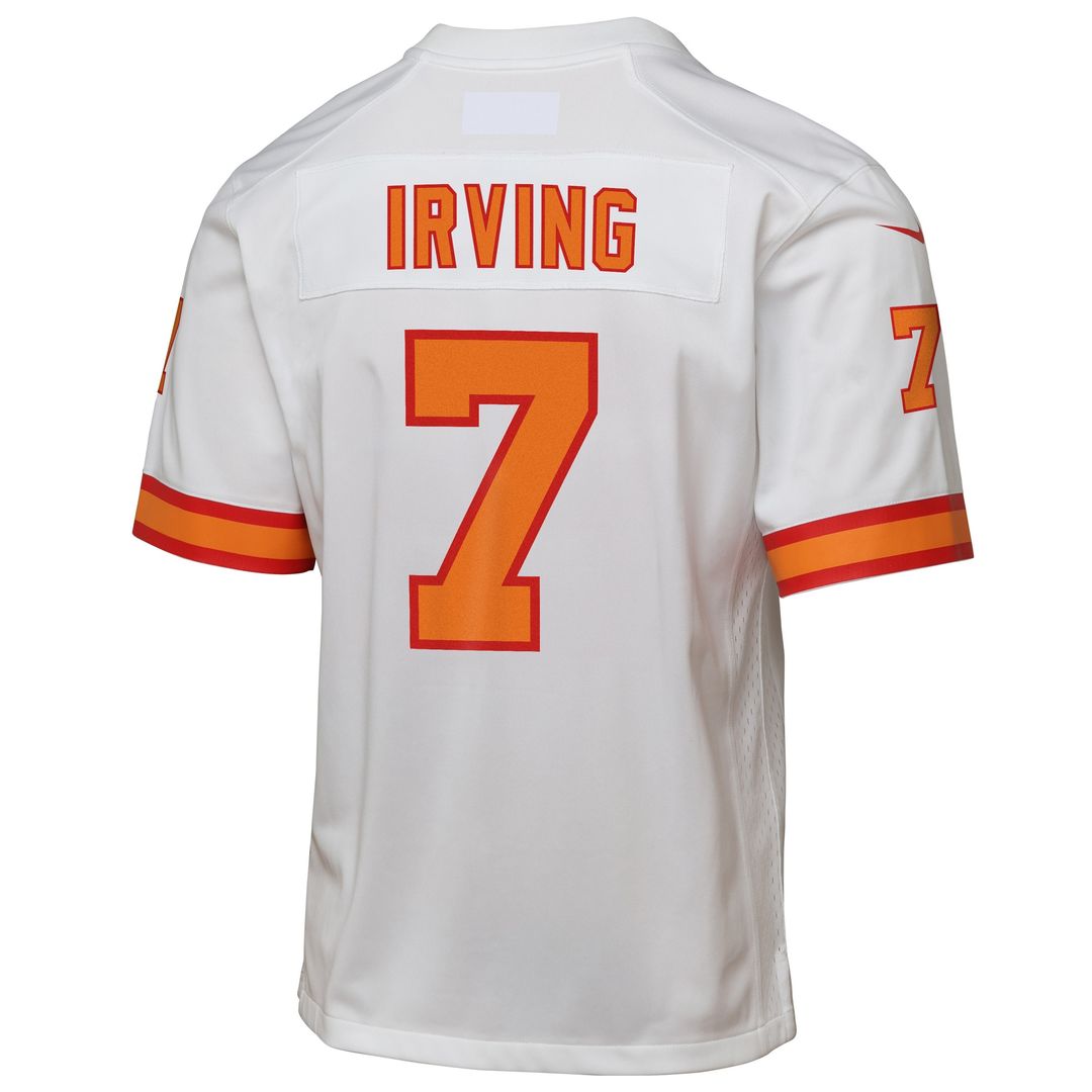 Bucky Irving '76 Tampa Bay Buccaneers Youth Game Jersey - White Official NFL Team Apparel Football Fan Gear